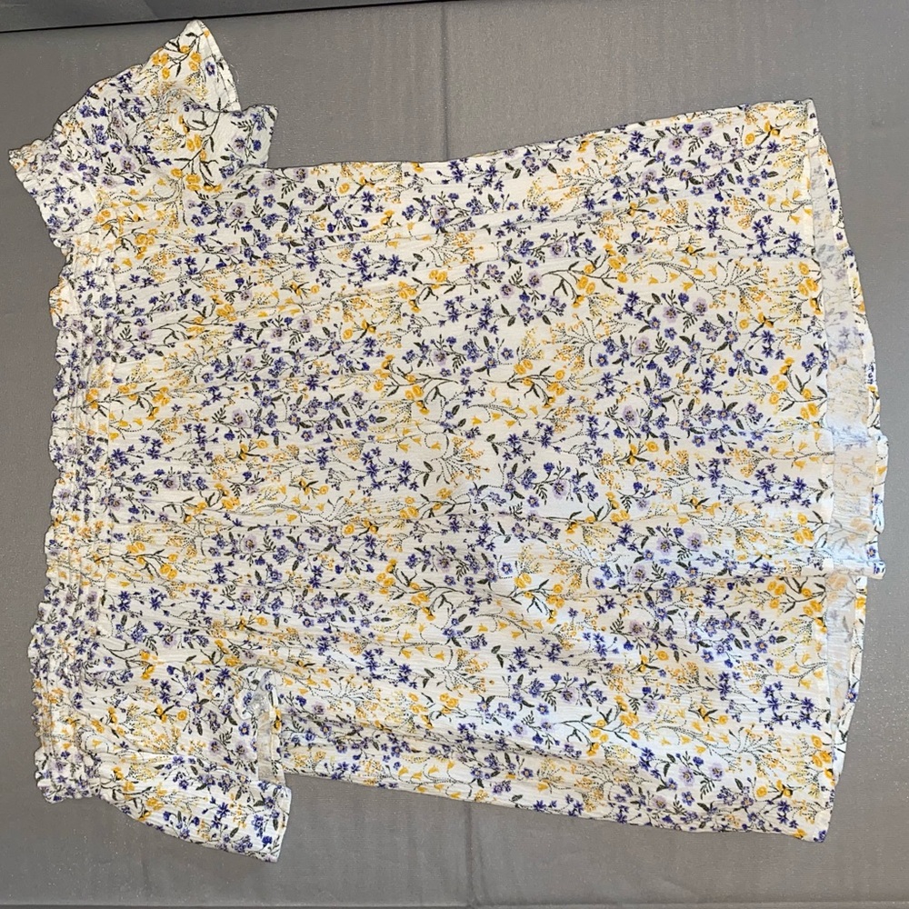 Off The Shoulder Flowered Top